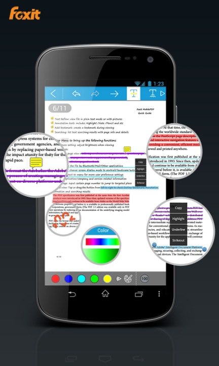 pdf reader for smartphoen or tablet