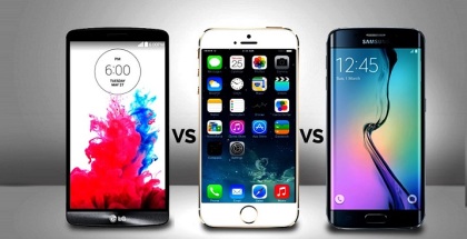 The Battle Has Begun – Samsung Galaxy S6 vs iPhone 6 vs LG G4